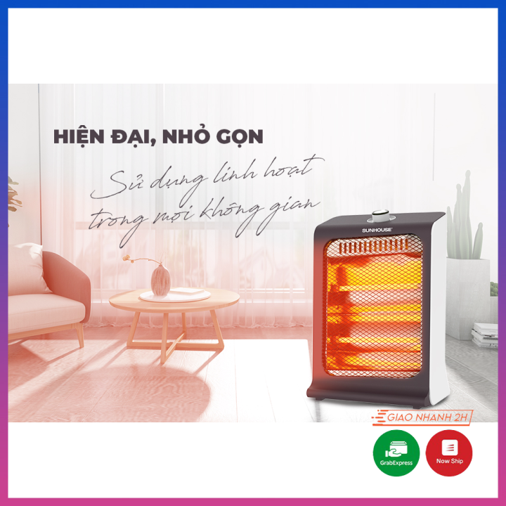 Quạt sưởi điện hồng ngoại Sunhouse các loại, Đèn sưởi chính hãng - Làm ấm nhanh, tỏa nhiệt đều, đánh bay giá lạnh