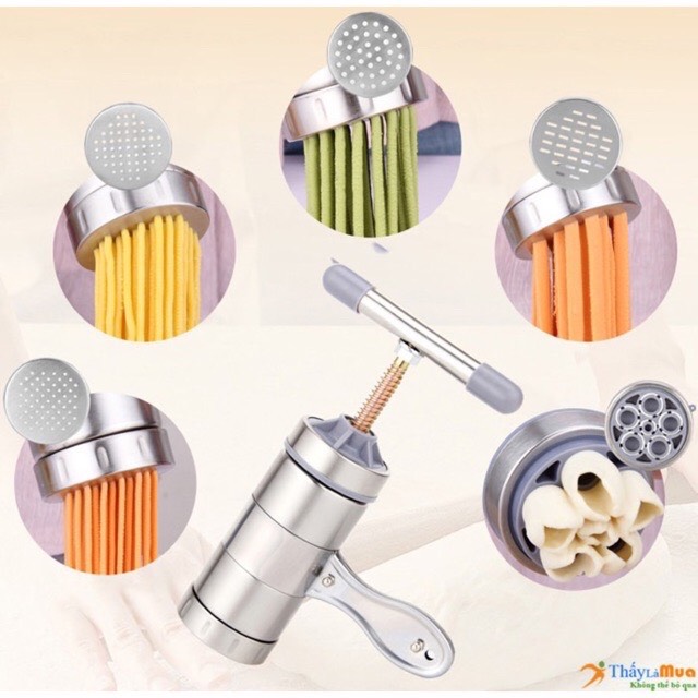 Bộ khuôn làm bún - mì tươi 5 đầu tiện lợi tại nhà