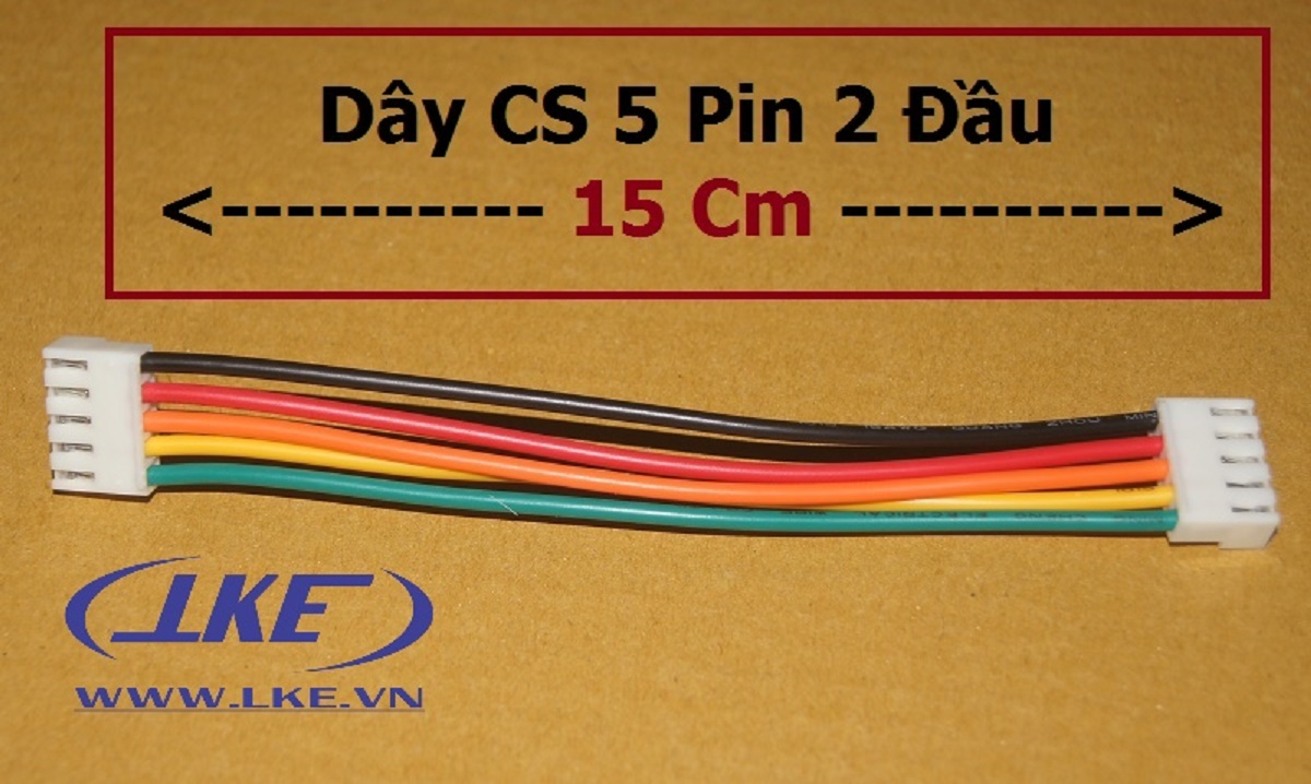 [HCM]Dây bẹ 5 Pin dài 15cm 18AWG CH3.96