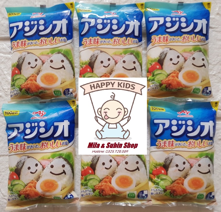 Muối giảm mặn 50% Ajinomoto Nhật Bản ăn dặm cho bé từ 8 tháng tuổi túi