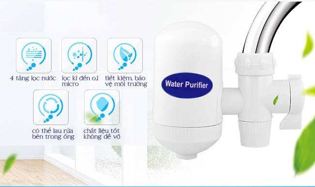 Thiết Bị Lọc Nước Nhiễm Phèn Hà Nội, Máy Lọc Nước Sạch Phèn, Bình Lọc Nước TRực Tiếp, Đầu Lọc Nước Tại Vời Water Purifer vưới 4 cấp độ lọc, loại bỏ hoàn toàn tạp chất - nước sạch - cho cuộc sống mát lành