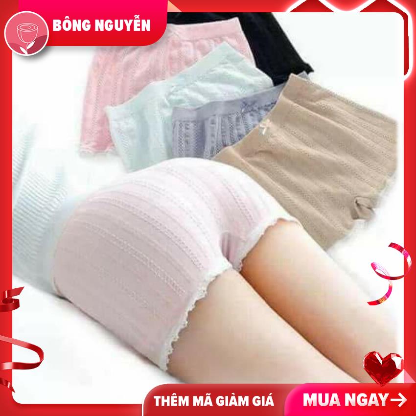 Quần đùi mặc trong váy gân tăm