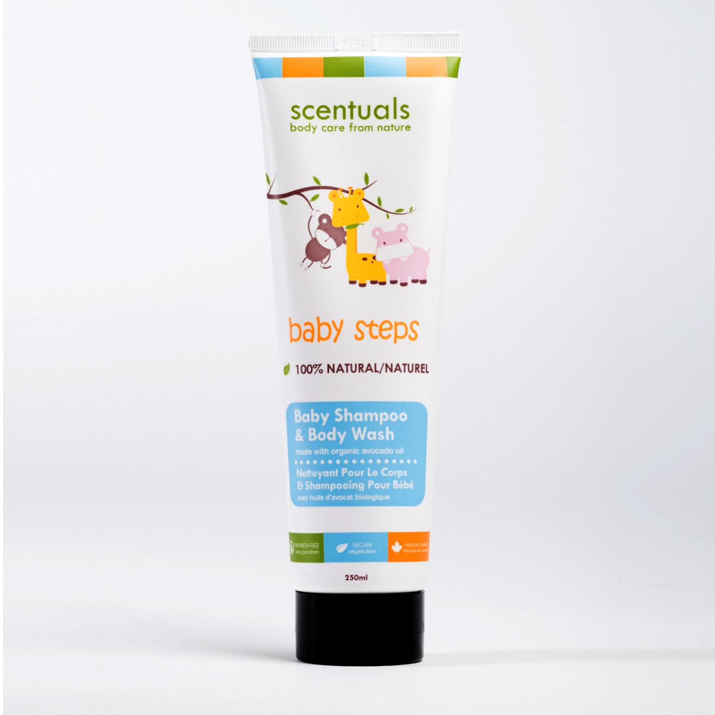 Sữa tắm gội cho bé scentuals - baby shampoo & body wash 250ml