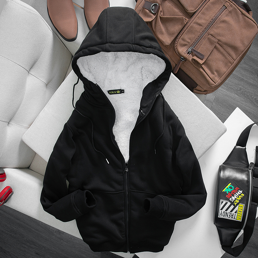 Áo hoddie nỉ, lông cừu siêu ấm