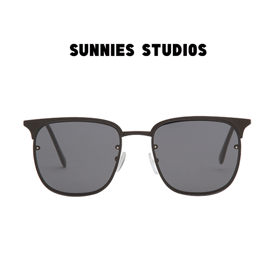 Kính mát Sunnies Studios Gọng Browline Laguna in Charcoal