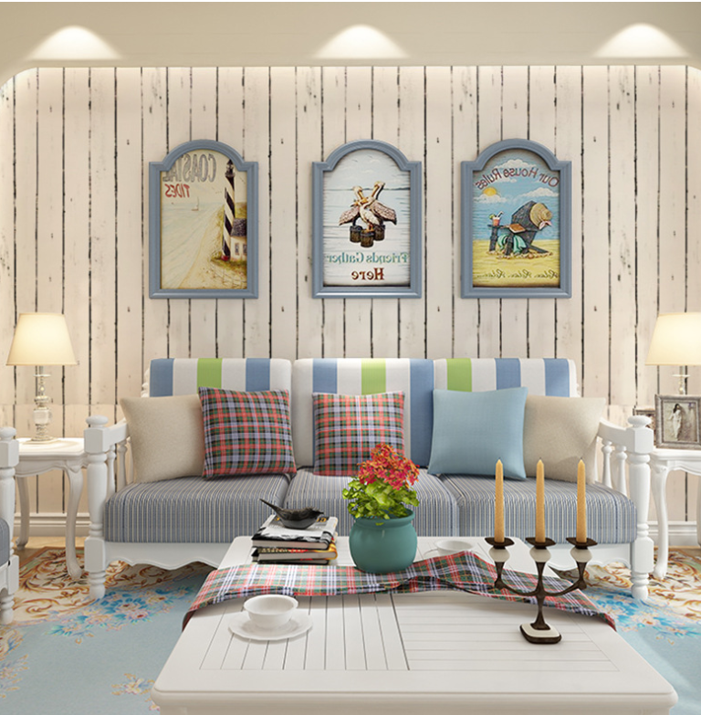 [HCM]CUỘN 20M X 0.45M DECAL GIẤY DÁN TƯỜNG VÁN SỌC TRẮNG KEO SẴN BÓC DÁN A096A