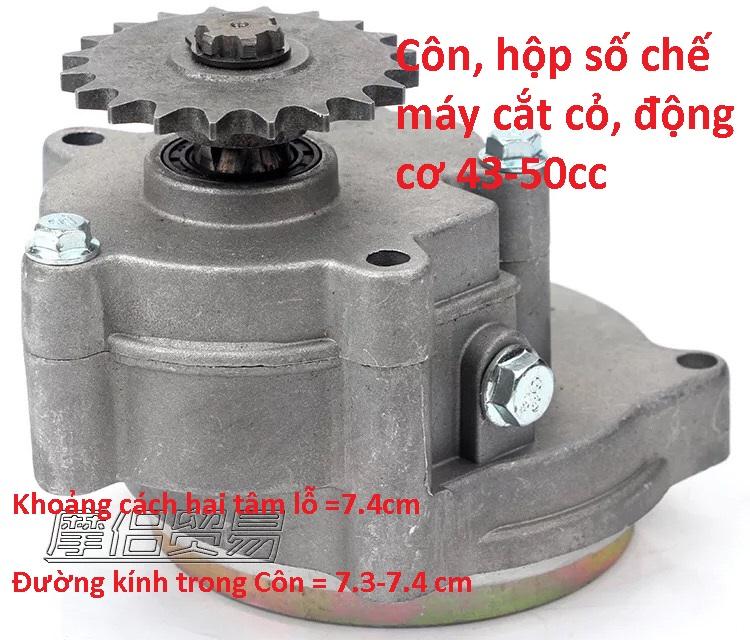 Hộp số động cơ 50cc, chạy xích T8F