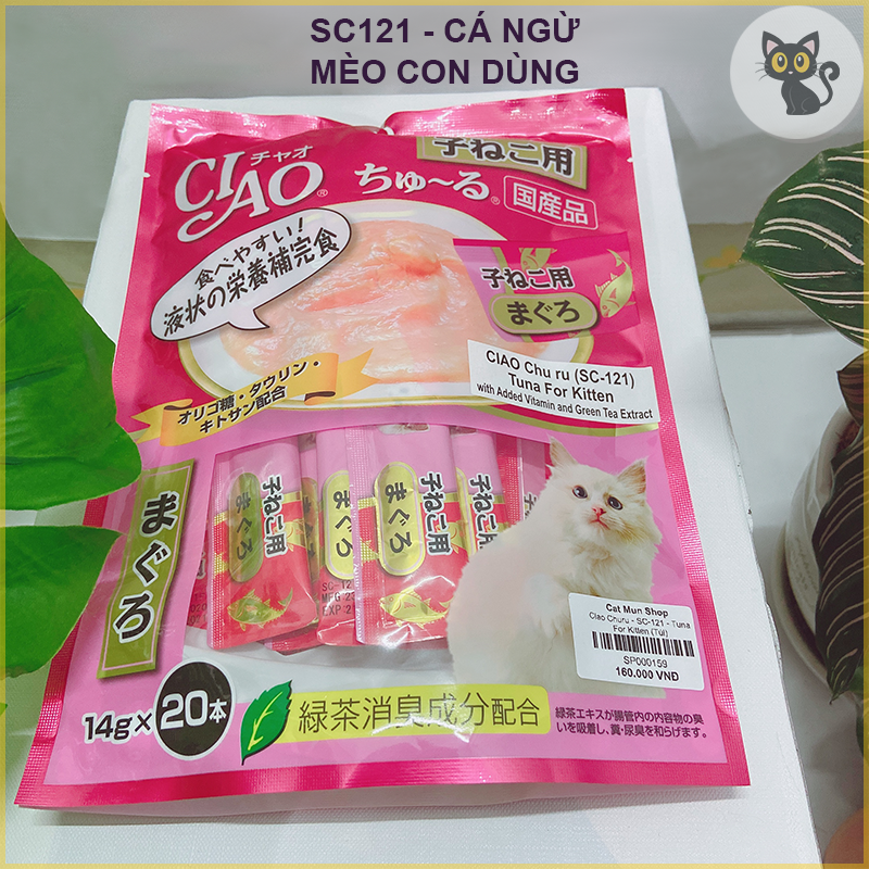 Pate ciao chu ru cho mèo gói 20 thanh