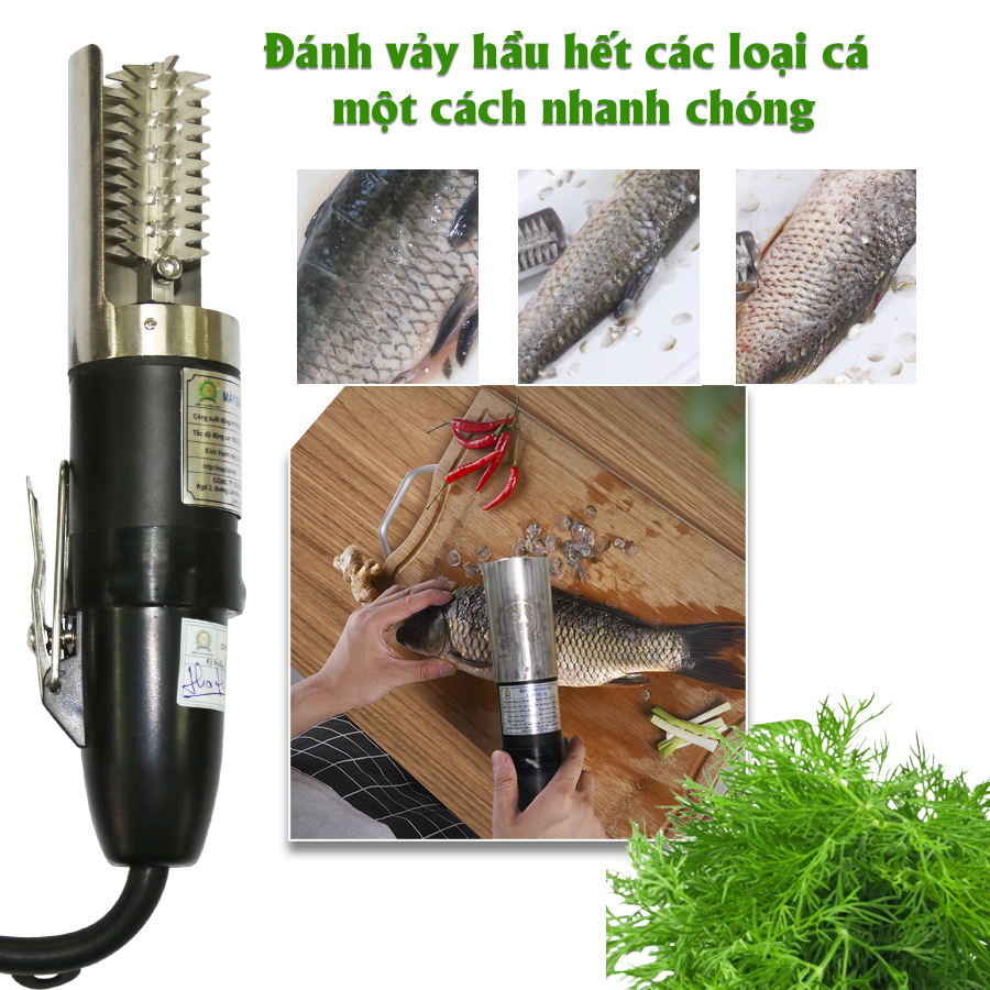 Máy đánh vảy cá cầm tay chạy điện 3A 96W|Dụng cụ đánh vảy cá|Máy Đánh Vảy Cá Điện Tự Động|Máy Đánh Vảy Cá Điện