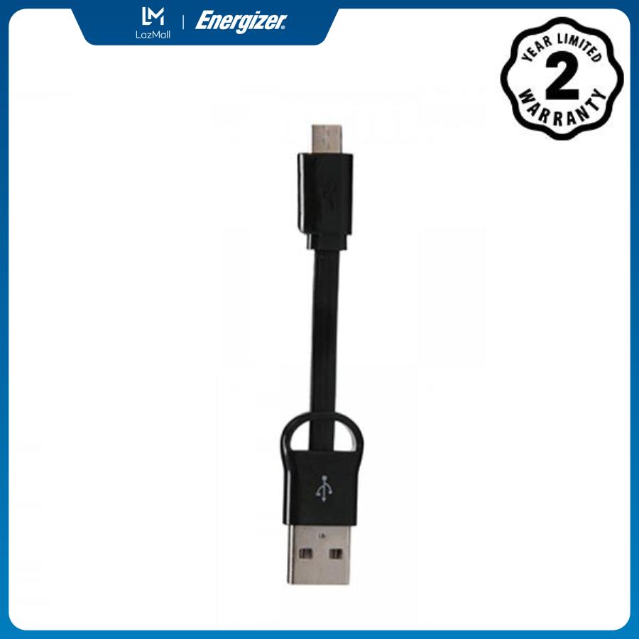 Cáp micro usb energizer pocket 8cm đen - c21ubmcabk4