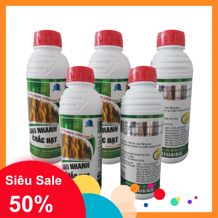 [HCM]Phân Bón SIÊU KALI HỮU CƠ  VÔ GẠO NHANH - CHẮC HẠT (Chai 1 lít đậm đặc) Phân bón lá chuyên cho Lúa giúp lúa vào gạo nhanh chất hạt xay đặng gạo