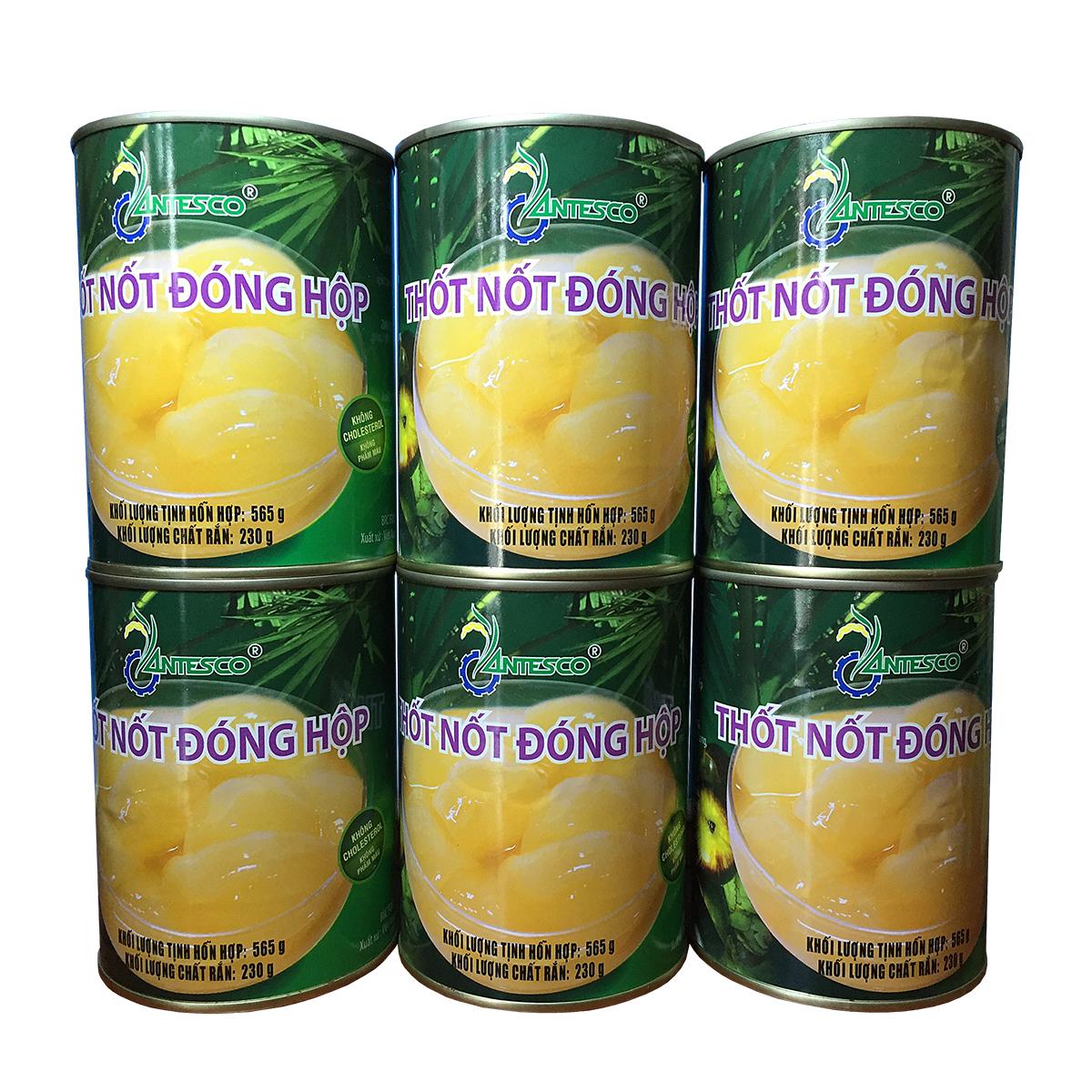 [HCM]Combo 6 hộp Thốt nốt đóng hộp (6hộp x 565gr) - Thốt nốt đóng lon - Nước trái cây giải khát - Thương hiệu Antesco