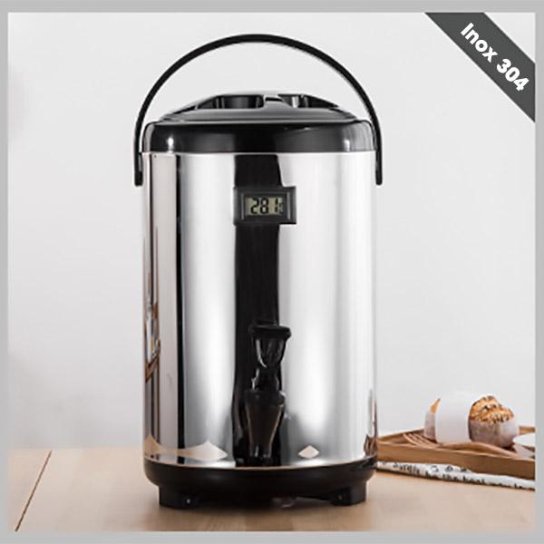 Bình ủ trà 10l winner inox 304 có đồng hồ nhiệt độ