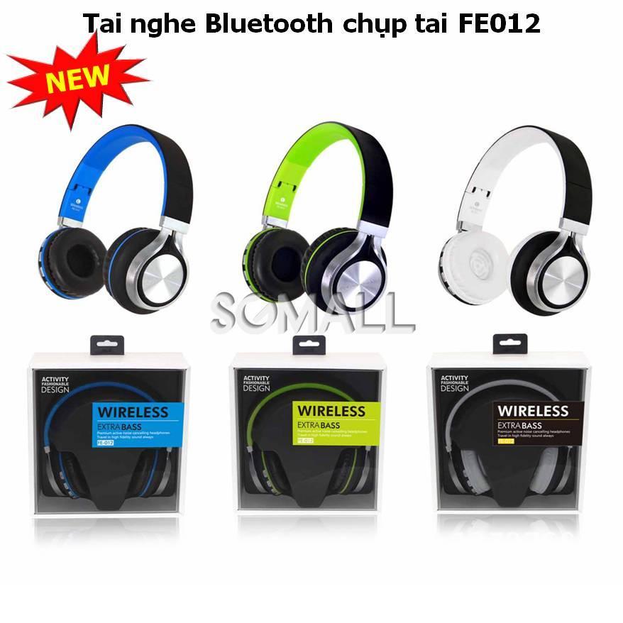 Tai Nghe Máy Tính, Bán tai nghe bluetooth giá rẻ, Tai nghe Bluetooth chụp tai FE012 (hộp to) cao cấp , thiết kế thông minh , đẹp mắt , êm tai , âm thanh rõ nét , bảo hành uy tín 1 đổi 1 toàn quốc.