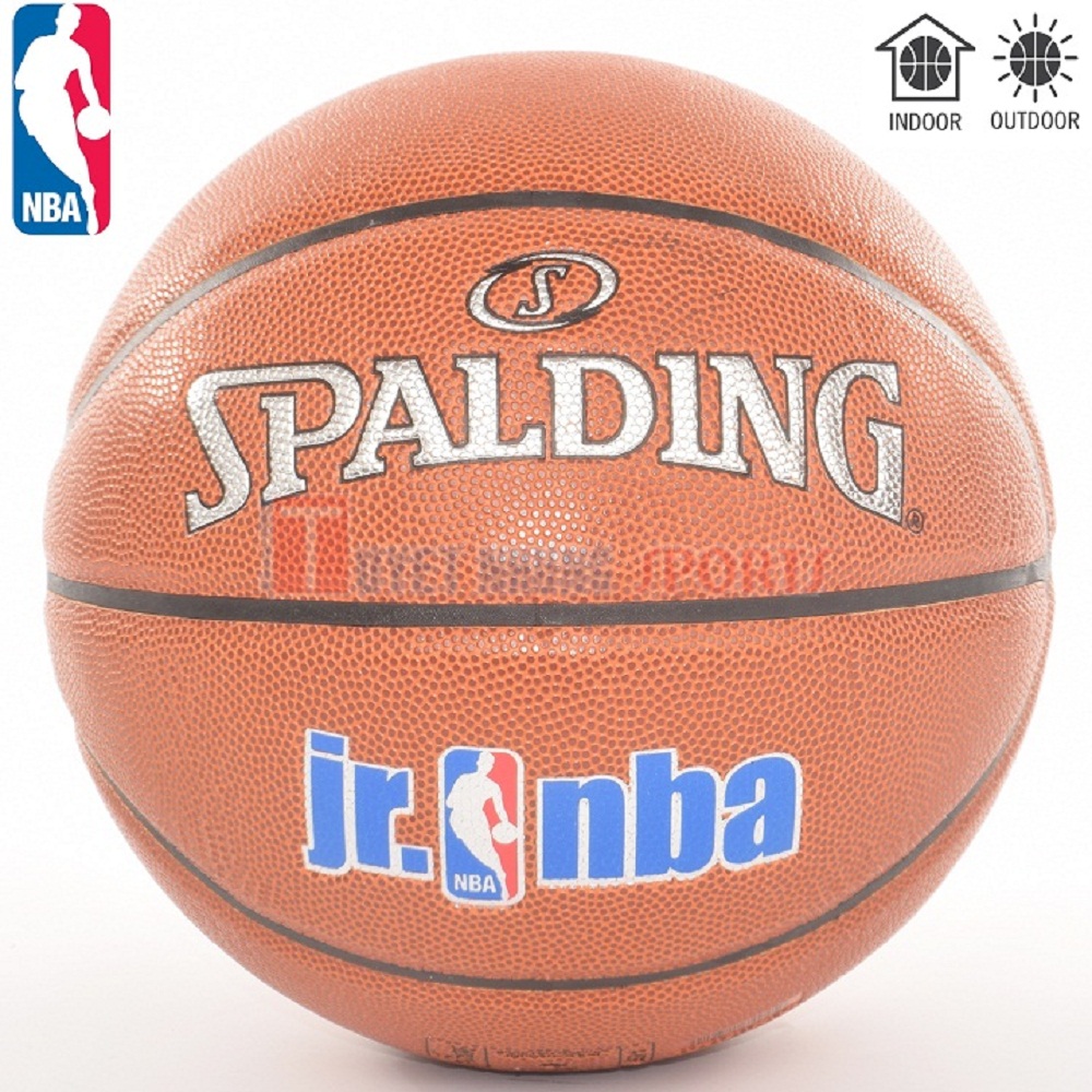 Bóng rổ Spalding JR NBA Indoor/Outdoor Size 6 + Tặng bộ kim bơm bóng và lưới đựng bóng
