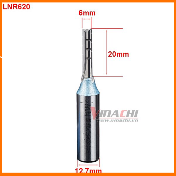 Mũi cắt cnc tideway 3 cánh cốt 12,7mm - mũi cắt cnc tideway 3 cánh cốt vinachi cắt sâu, không bám gỗ giúp đẩy mũi khoan nhẹ
