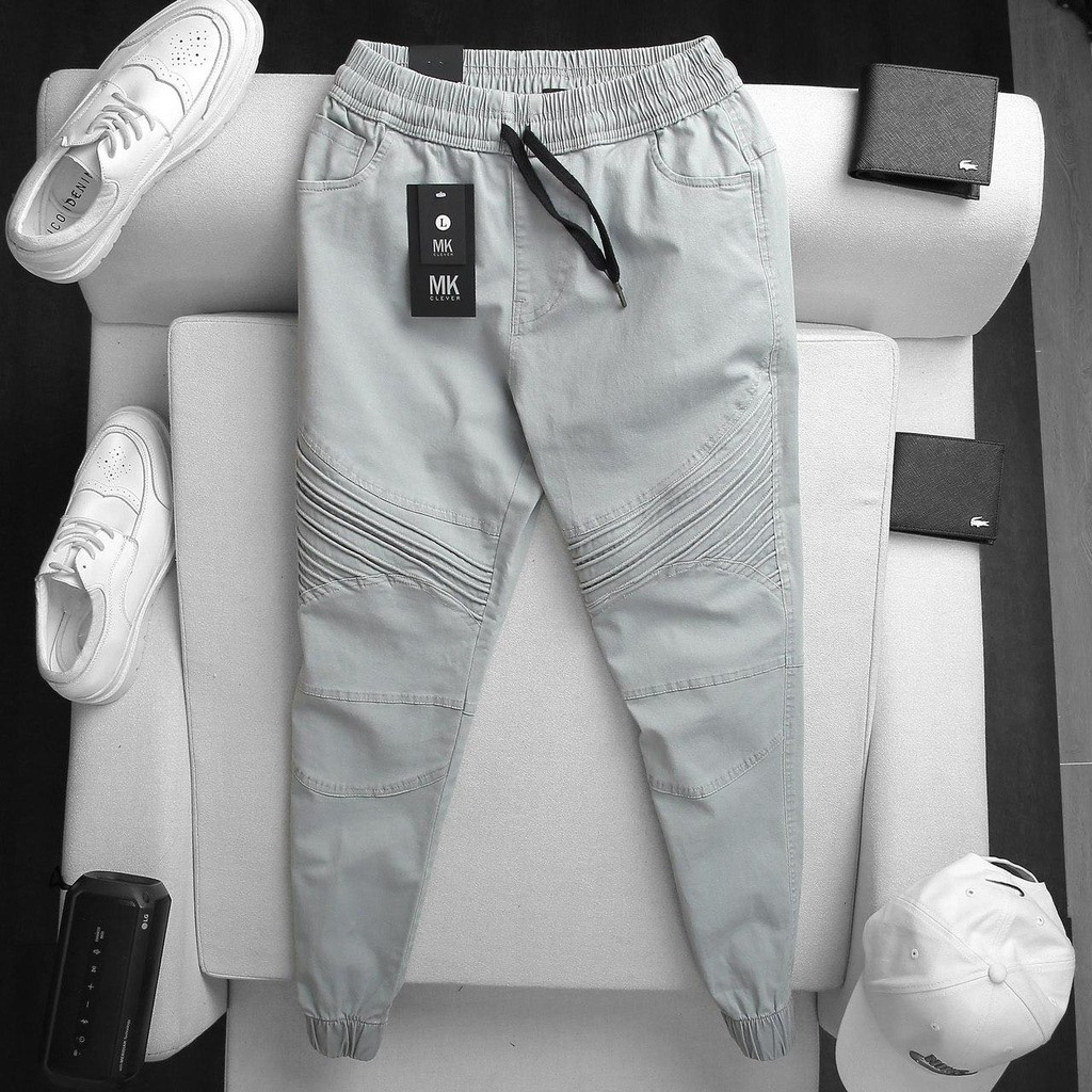 Quần Jogger nam chiết li, thiết kế phong cách, cá tính 2020