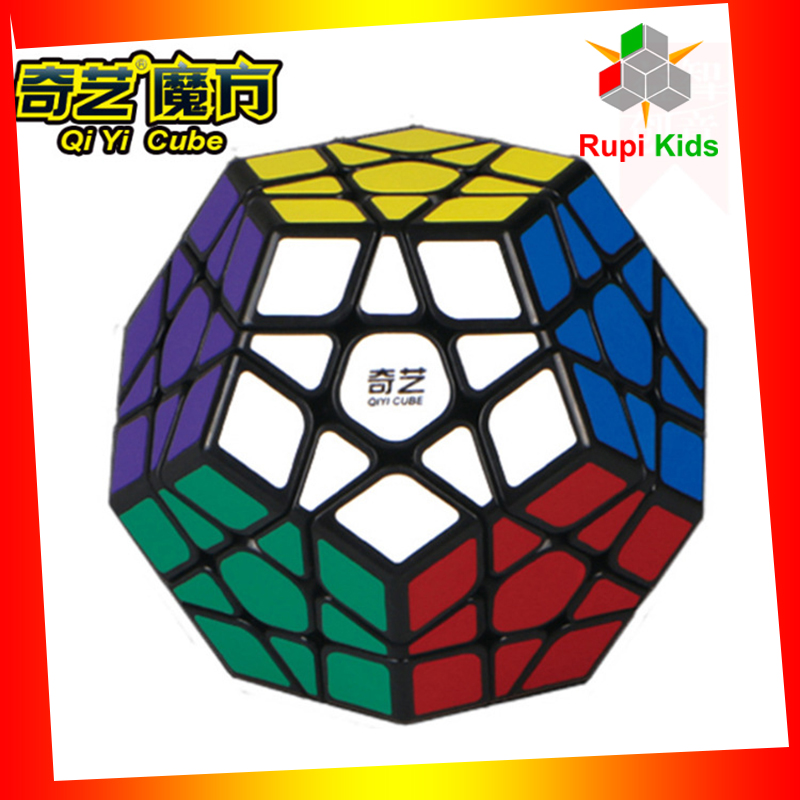 Rubik 12 mặt qiyi megaminx qiheng - viền đen - sticker