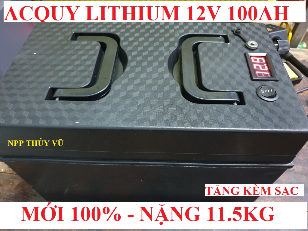 Bình acquy Lithium 12V 100AH - 120AH