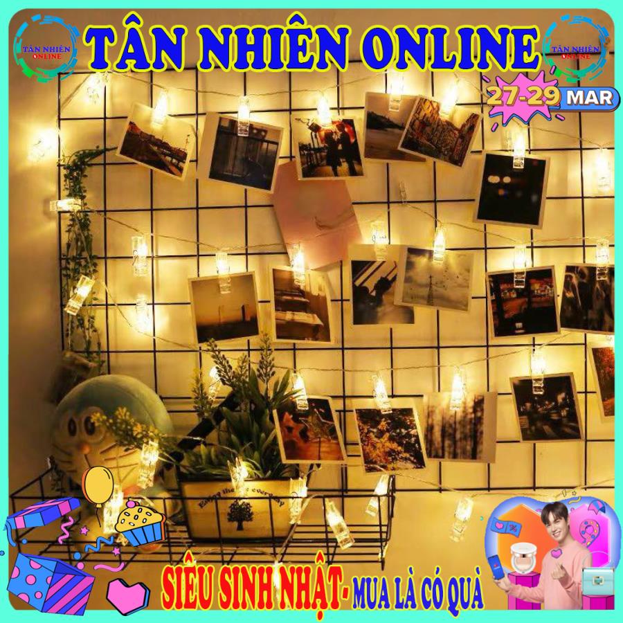Dây đèn led kẹp ảnh 3m trang trí khung hình đẹp rực rỡ phong cách lãng mạn