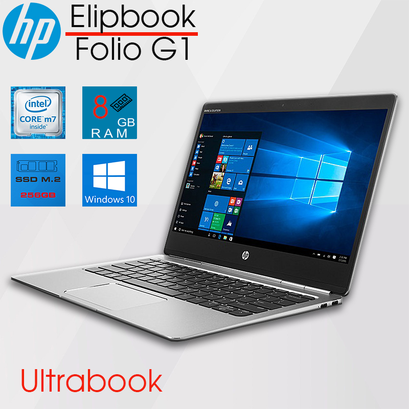 Laptop HP Elitebook Folio G1 Core M5-6Y54/8gb Ram/256gb SSD/12.5inch Full HD vỏ nhôm khối siêu mỏng nhẹ