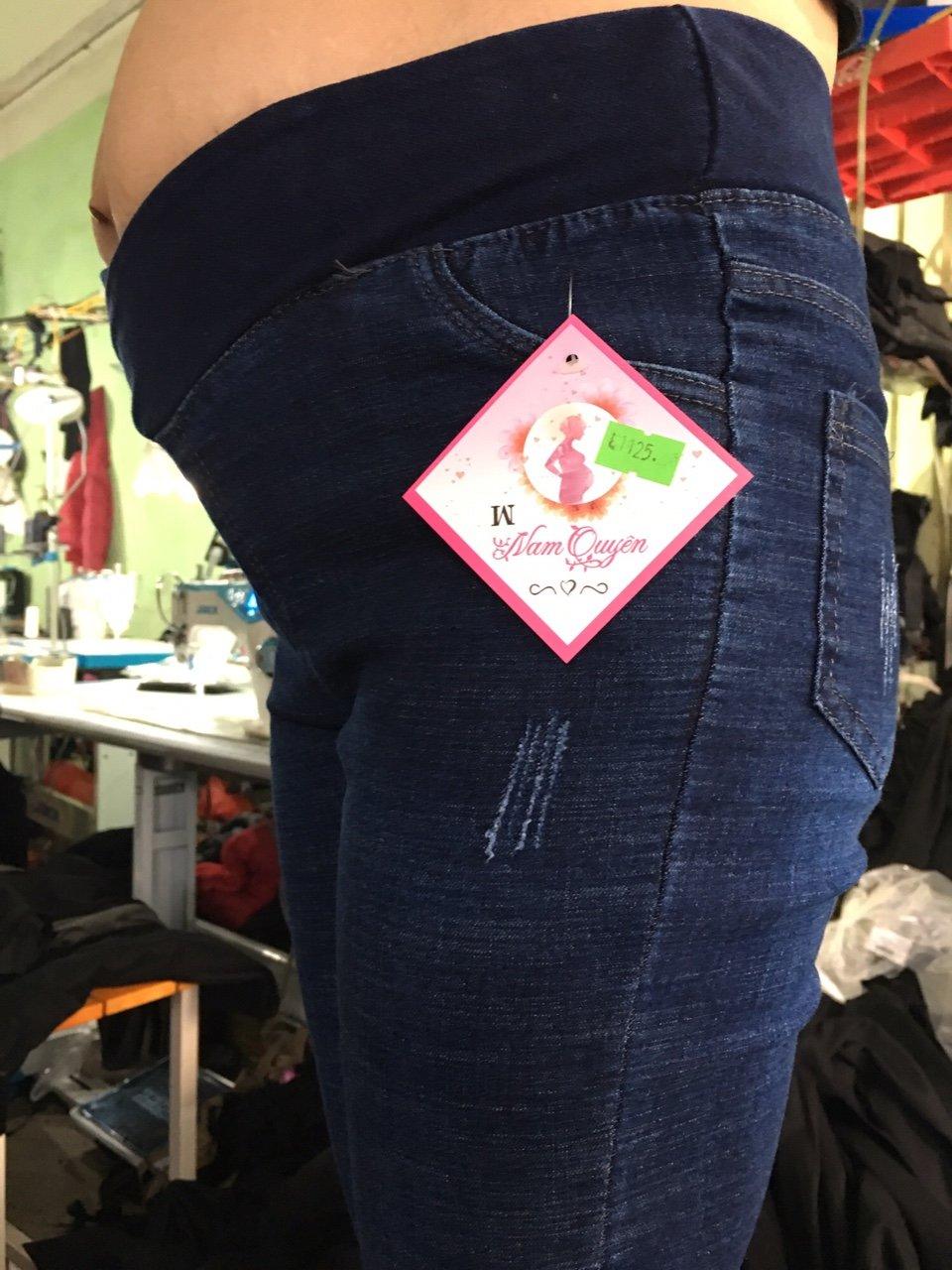 Quần legging bầu bò dài cạp chéo phụ nữ mang thai