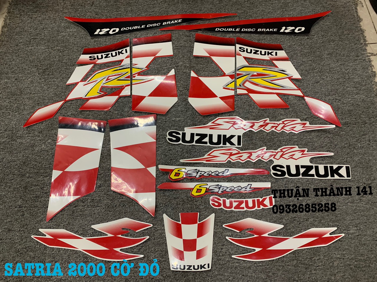 TEM CỜ SATRIA 2000 - TEM 3 LỚP