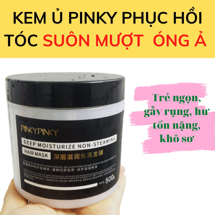 [HOT]KEM Ủ TÓC PINKY - PHỤC HỒI TÓC HƯ TỔN ÓNG Ả SIÊU MƯỢT