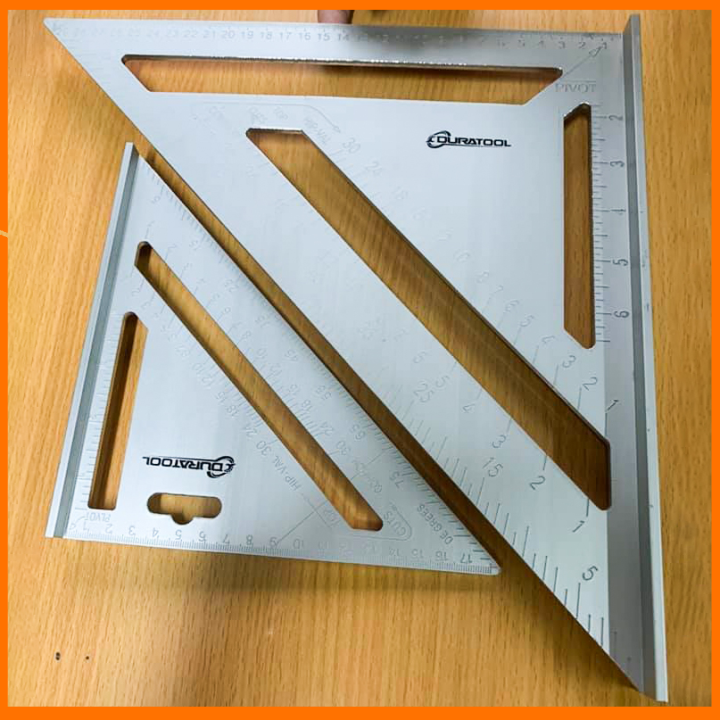 Thước Mòi Nhôm - Thước Đo Góc Tam Giác Đo Độ Nghiêng, Độ Dốc Mặt Phẳng (1 Cái)
