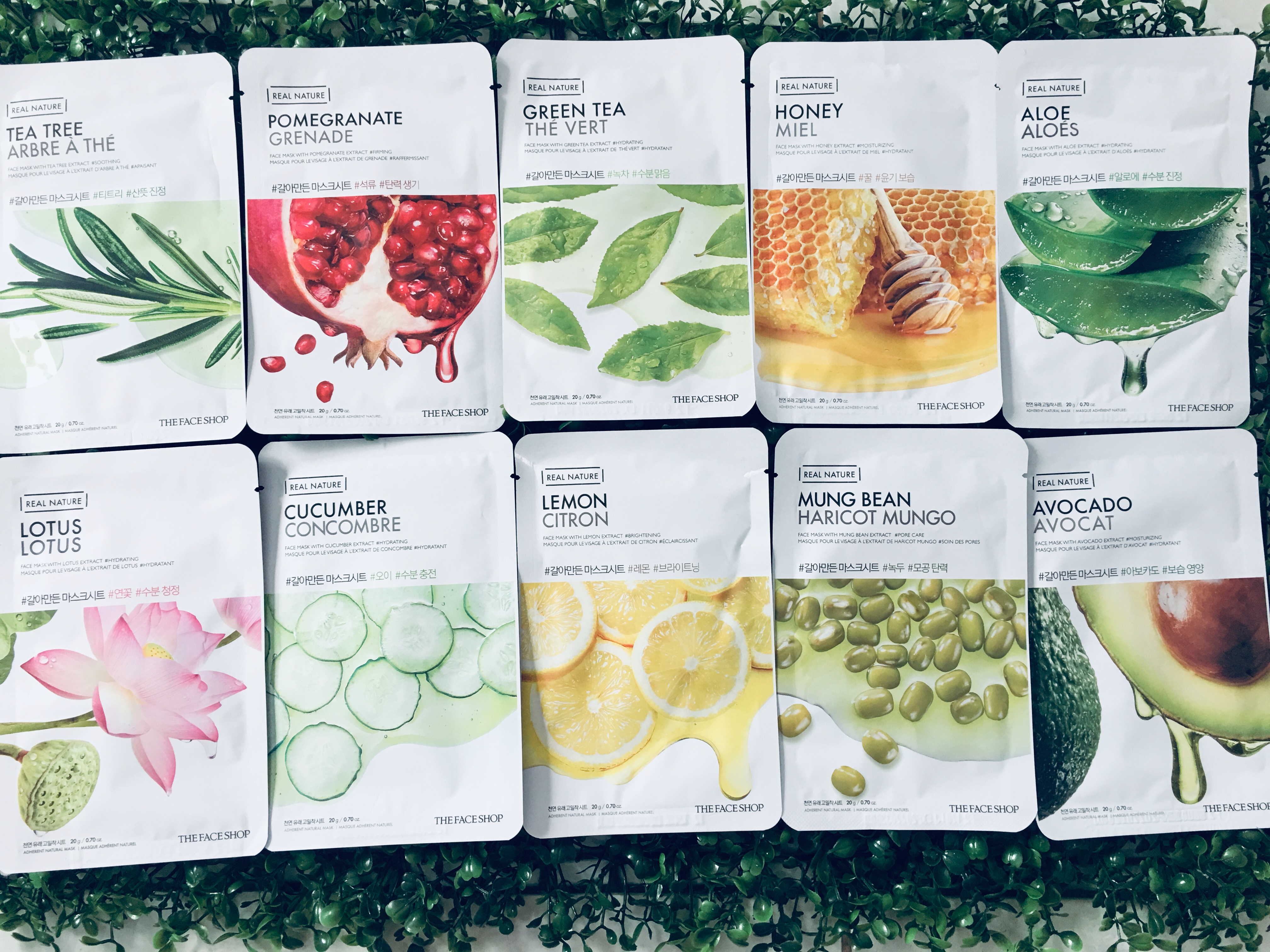 Date2026 Mặt nạ giấy Hàn quốc THE FACESHOP REAL NATURE cấp ẩm mềm mịn căng bóng da
