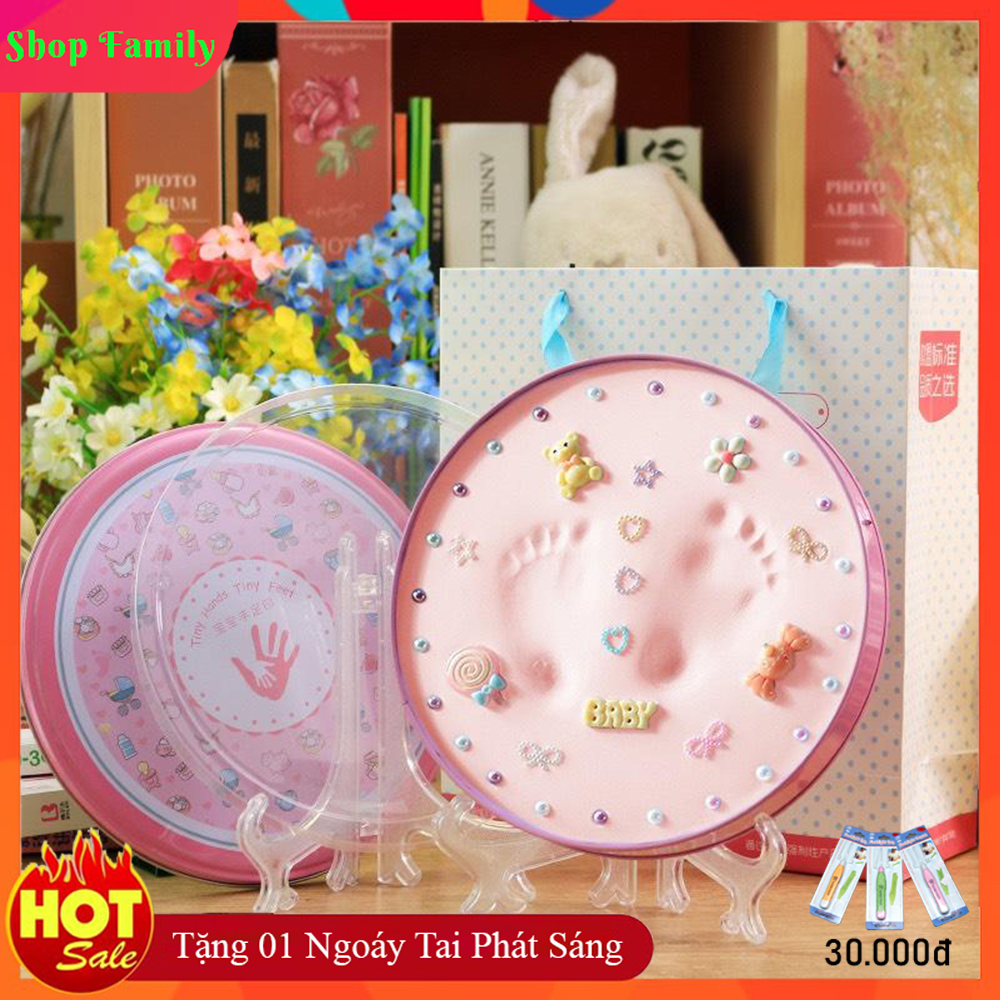 Khuôn in và lưu giữ dấu tay chân cho bé yêu nhà bạn, in dấu chân tay cho bé làm kỉ niệm