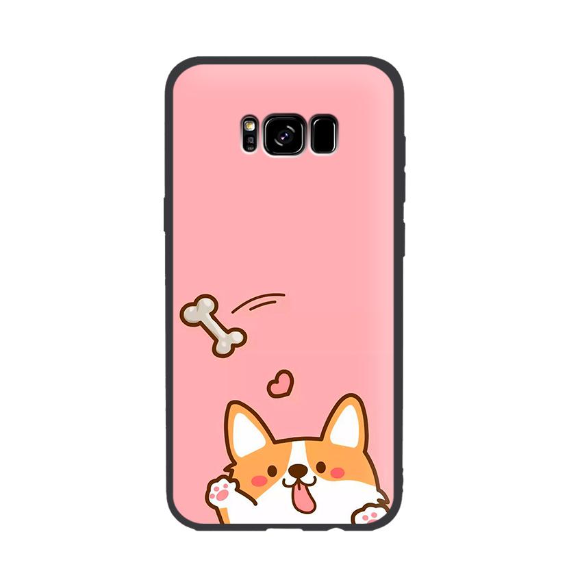 [HCM]Ốp lưng điện thoại Samsung Galaxy S8 Plus hình chó corgi chibi - 02050 0347 LOVELY04 - Viền TPU Dẻo