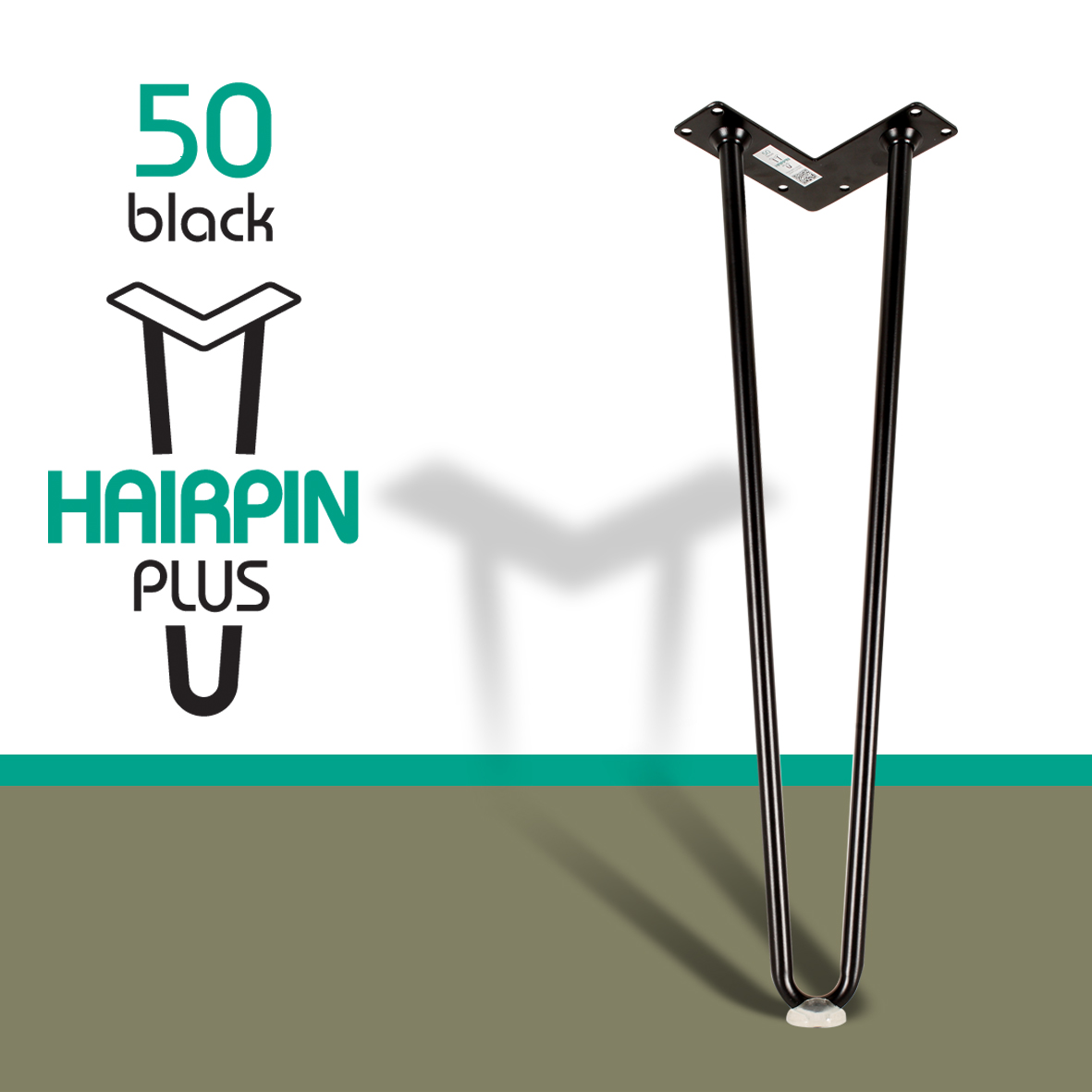 Chân bàn sắt Hairpin Plus 50cm