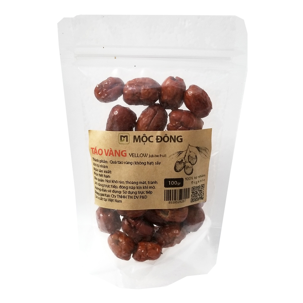 Túi 100gr quả táo vàng sapa không hạt vị ngọt thanh
