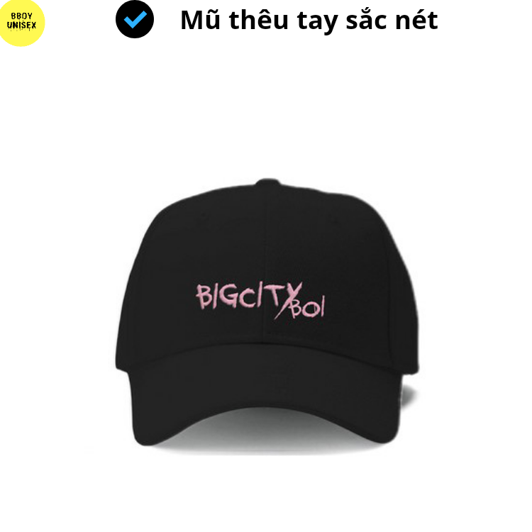 VNXK MŨ LƯỠI TRAI BIGCITYBOI THÊU TAY - MŨ NÓN KẾT PHONG CÁCH TRẺ TRUNG NĂNG ĐỘNG BBOY UNISEX