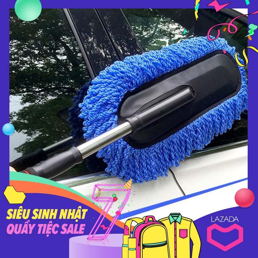 Chổi Lau Rửa Vệ Sinh Đa Năng Chuyên Dụng Cho Xe Hơi, Cây Lau Chùi Rửa Xe Oto Cán Dài - giá rẻ. Hot sale -50% chỉ hôm nay