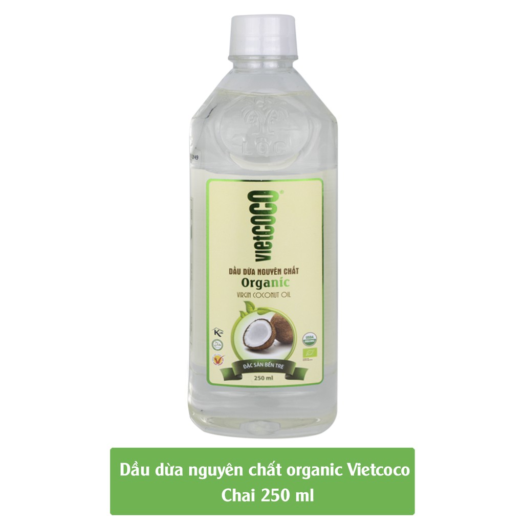 Dầu dừa nguyên chất ép lạnh organic vietcoco