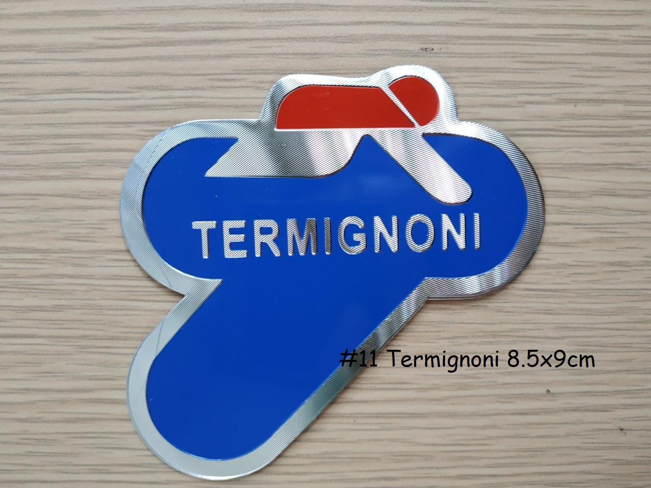 Tem nhôm dán Pô Termignoni 8.5x9 cm