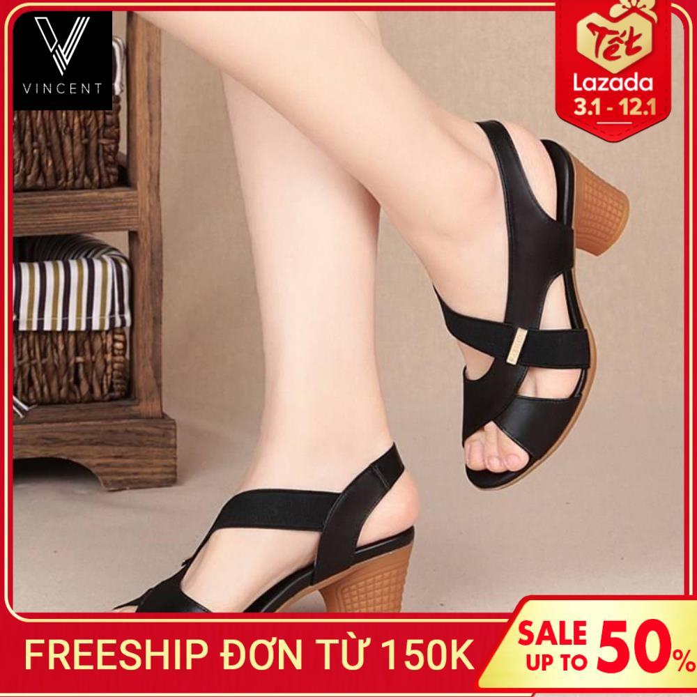 Dép sandal nữ cao cấp :đế cao 5cm : gồm 3 màu : vàng bò đen nâu. Đế silicon chắc chắn