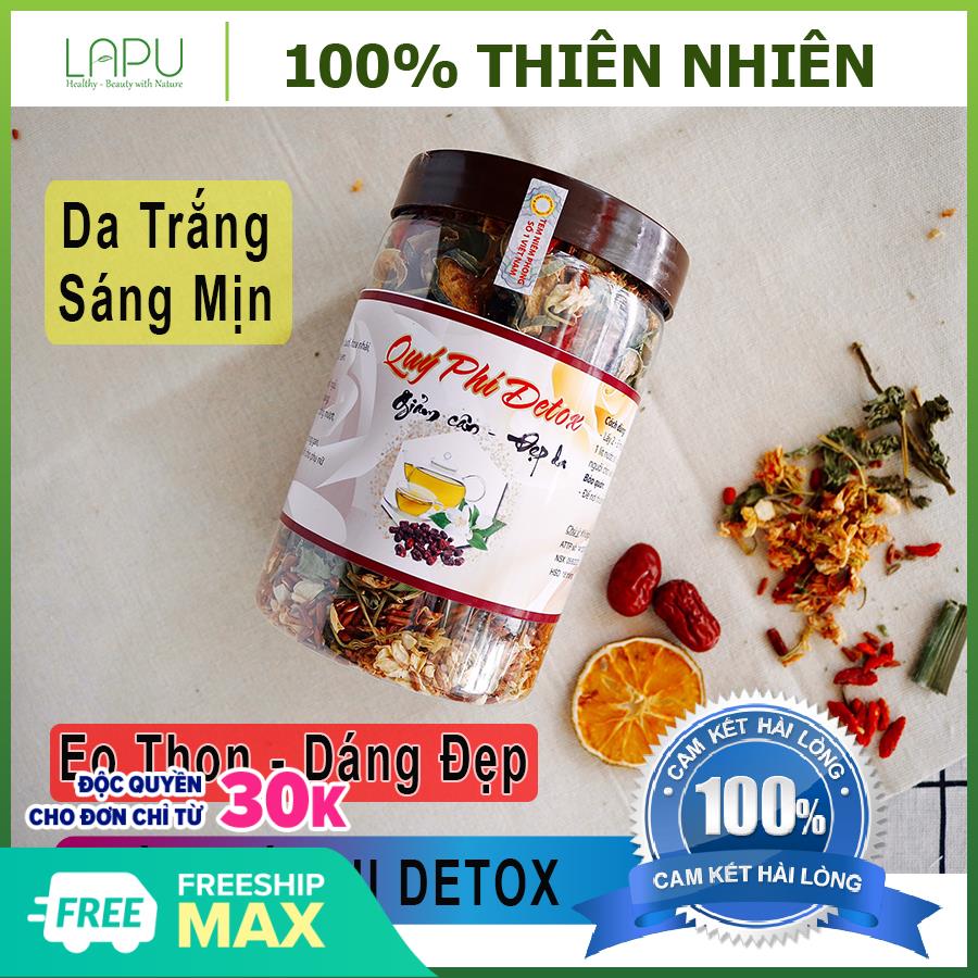 [Cao Cấp] Hộp Trà Quý Phi Detox - Giảm Cân, Đẹp Da, Thanh nhiệt, giải độc, mát gan - 100% Thành Phần Thiên Nhiên