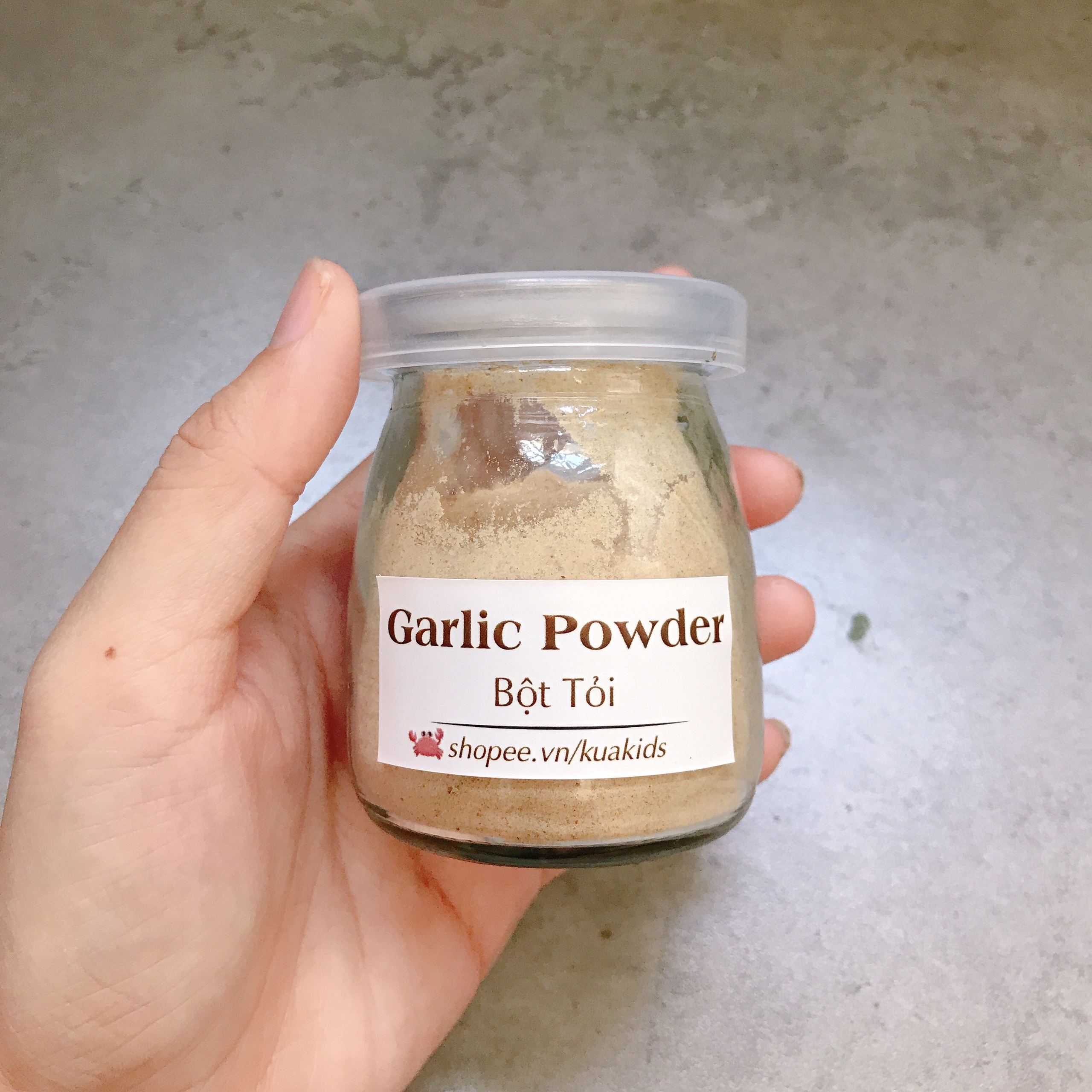 Bột gia vị tỏi/hành/nghệ/quế.. ăn dặm cho bé - tỏi 50g