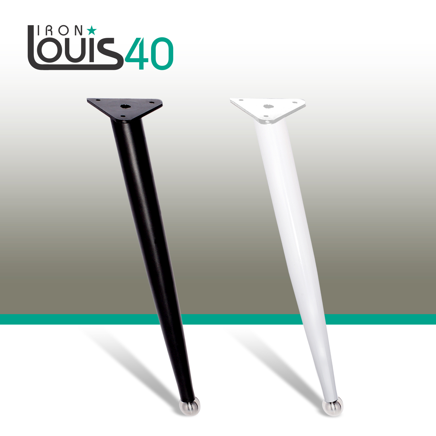 Chân bàn sắt Louis 40cm
