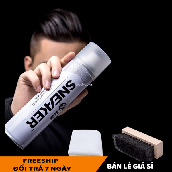 [HCM]Chai vệ sinh giày - Chai xịt bọt làm sạch giày - Chai tẩy trắng giày sneaker bằng bọt - Chai vệ sinh giày không cần giặt [LẺ GIÁ SỈ]