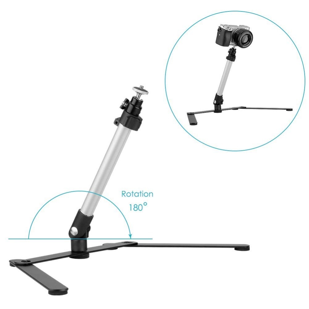 Chân giá đỡ máy ảnh mirrorless, điện thoại dùng quay video chụp hình sản phẩm góc từ trên cao xuống
