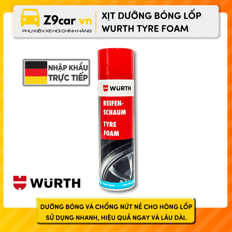 Xịt bóng lốp Wurth Tyre Foam