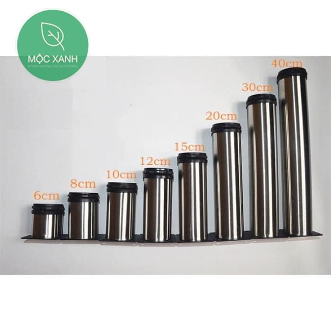 Chân bàn inox tăng chỉnh được 8cm