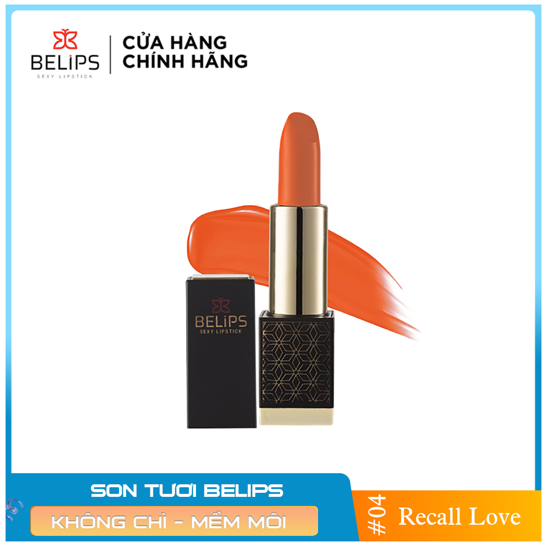 Son Môi Belips Son Tươi Mỏng Nhẹ Mềm Môi 100% Thiên Nhiên Không Chì An Toàn Cho Bà Bầu Belips Sexy Lipstick Chính Hãng Có 5 Màu Son Thỏi 3,7g  - BELIPS