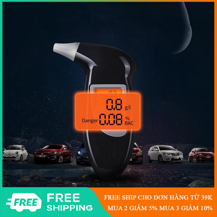 Máy thổi đo nồng độ cồn trong hơi thở có màn hình lcd hiển thị - OT0030