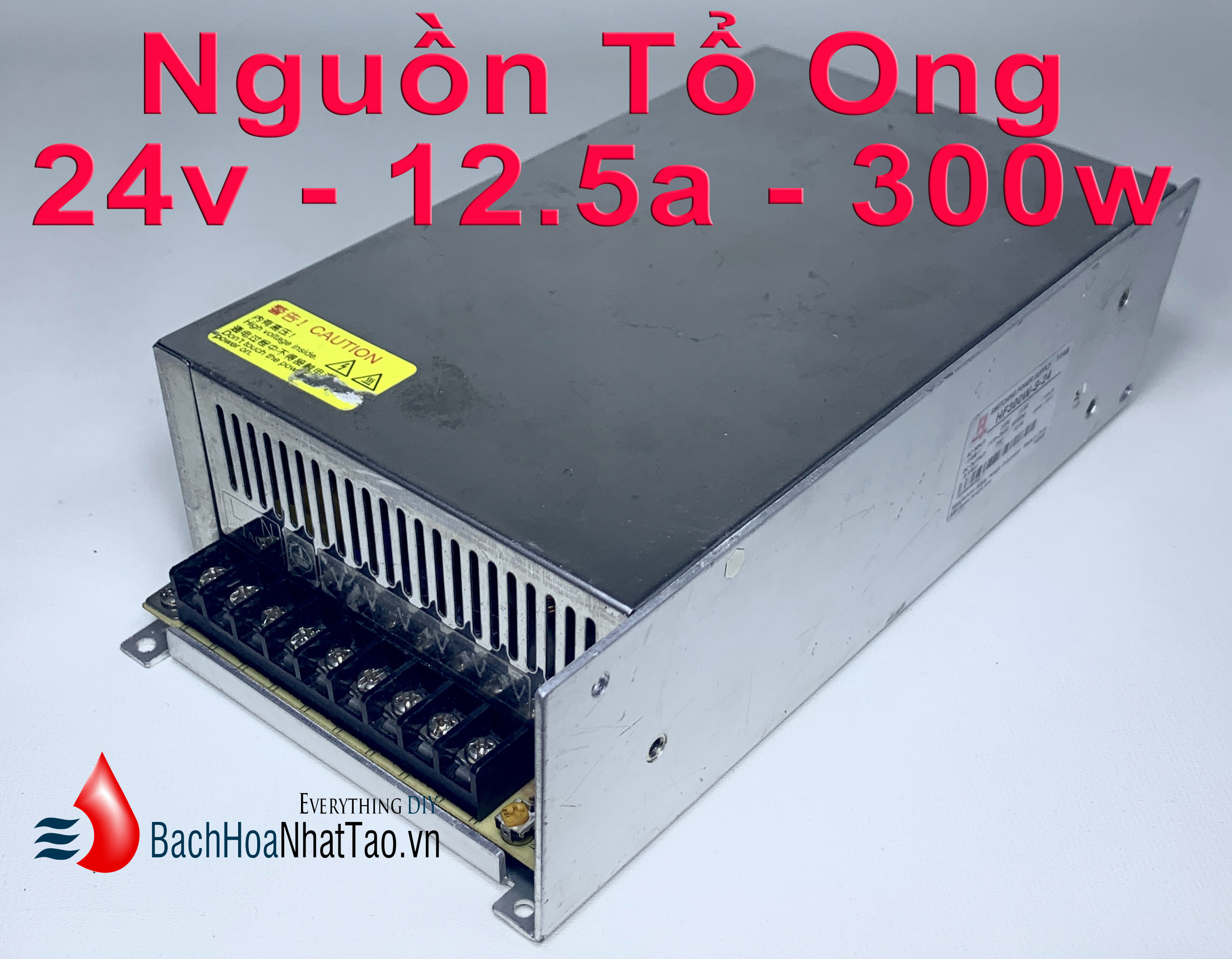 Nguồn tổ ong 24v 12.5a 300w quạt