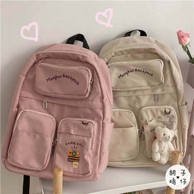 Balo Menghuo gấu TẶNG KÈM MÓC KHOÁ GẤU Chessie store